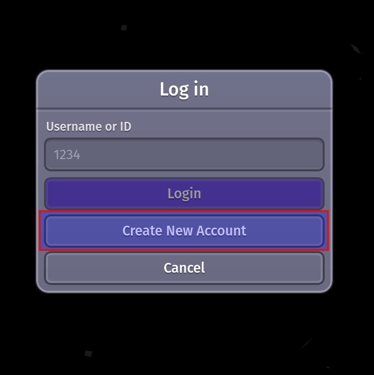 Create account